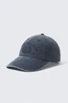 Weekday Embroidered Baseball Cap In Blue