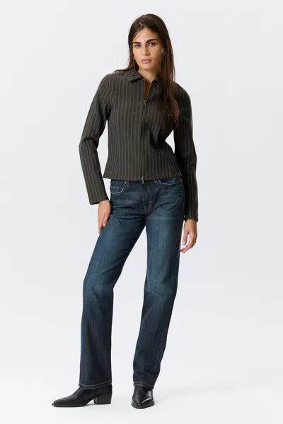 Weekday Fitted Corduroy Zip-up Jacket