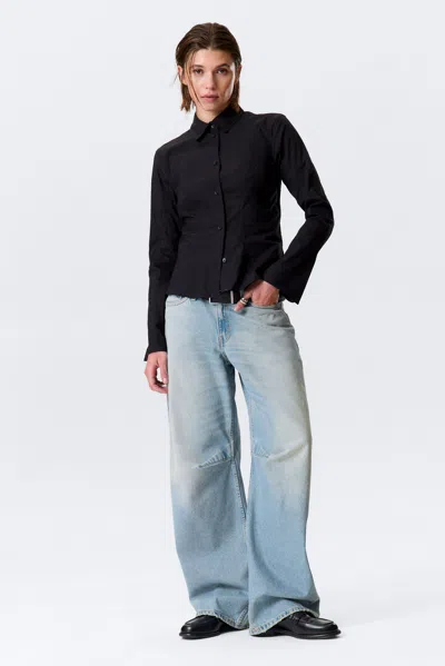 Weekday Fitted Long-sleeved Cotton Shirt