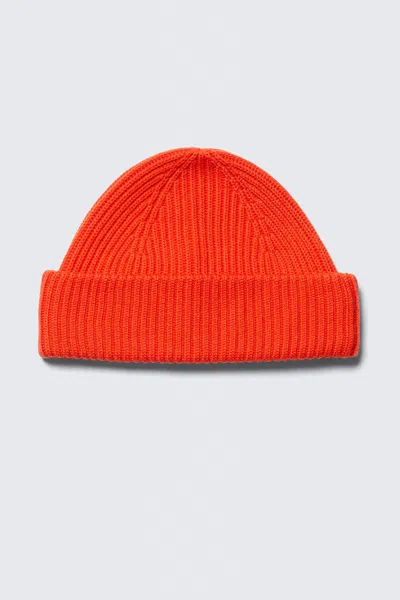 Weekday Fold Knit Wool Blend Beanie