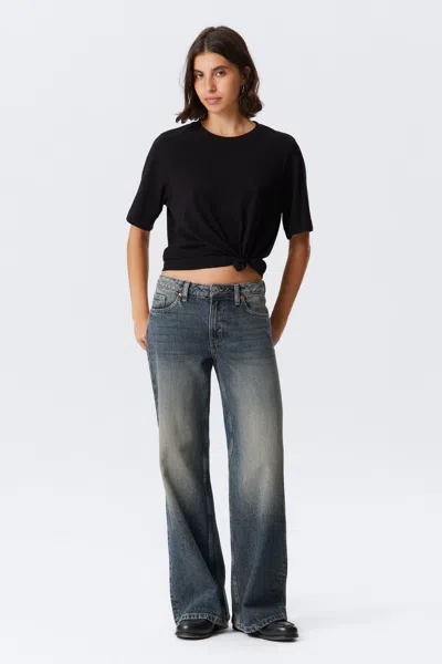 Weekday Imoo Low Rise Loose Wide Leg Jeans