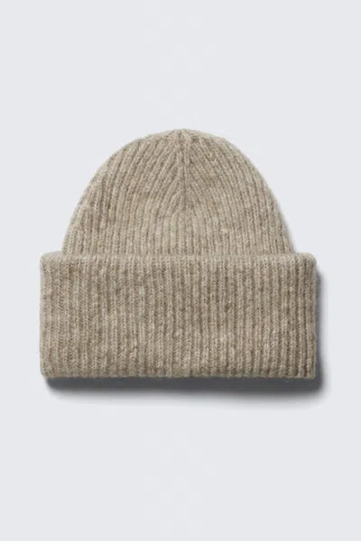 Weekday Knitted Fold-up Ribbed Beanie
