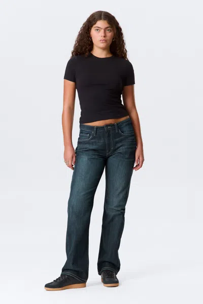 Weekday Laika Mid Rise Regular Straight Leg Jeans