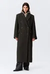 Weekday Logan Double-breasted Wool-blend Coat