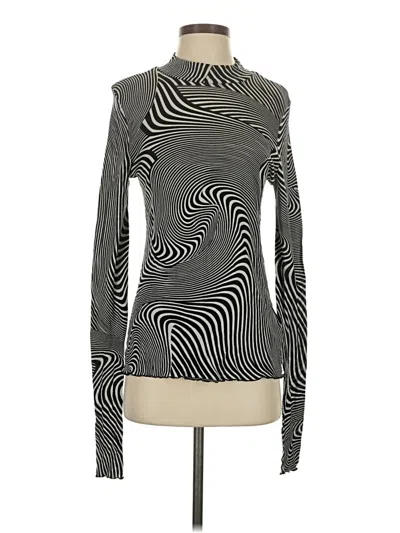 Pre-owned Weekday Long Sleeve Turtleneck In Gray