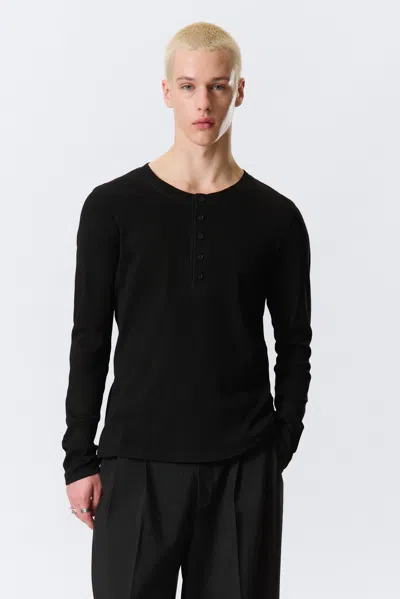 Weekday Long-sleeved Henley T-shirt
