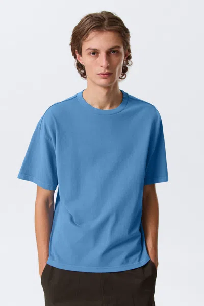 Weekday Loose Boxy T-shirt In Blue