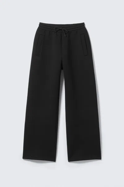 Weekday Loose Fit Scuba Sweatpants In Black