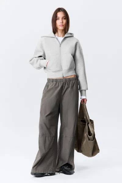 Weekday Loose Fit Scuba Zip Hoodie