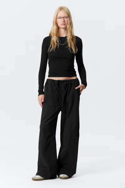 Weekday Loose Fit Washed Ripstop Trousers