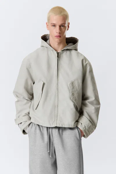 Weekday Loose Hooded Canvas Jacket