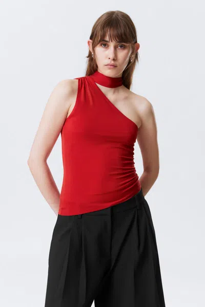 Weekday Lyocell One-shoulder Tie Top