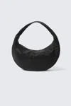 Weekday Medium Rounded Shoulder Bag In Black