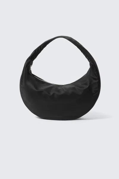 Weekday Medium Rounded Shoulder Bag In Black