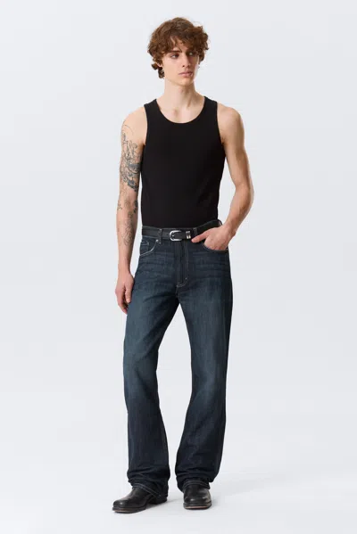 Weekday Mercury Mid Rise Relaxed Bootcut Leg Jeans In Multi