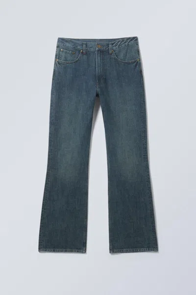 Weekday Mercury Relaxed Bootcut Leg Jeans In Blue