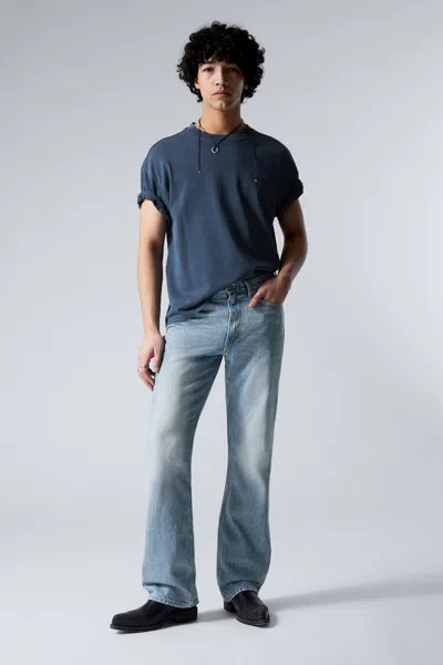 Weekday Mercury Relaxed Bootcut Leg Jeans In Blue