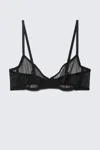 Weekday Mesh Wire Bra In Black