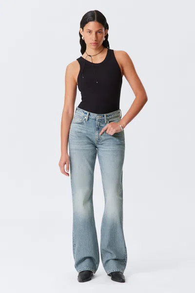 Weekday Moon Mid Rise Regular Bootcut Leg Jeans