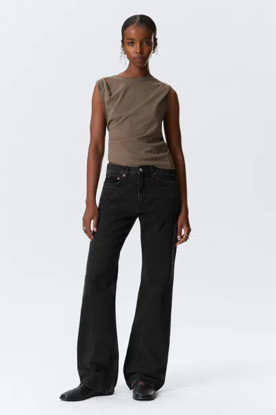 Weekday Moon Mid Rise Regular Bootcut Leg Jeans