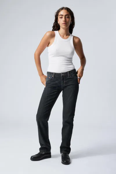 Weekday Nail Low Straight Jeans In Multi