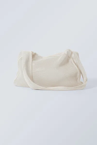 Weekday Net Shoulder Bag In White