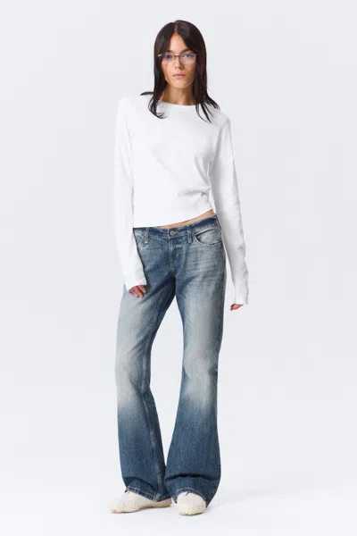 Weekday Nova Low Rise Slim Bootcut Leg Jeans