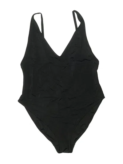 Pre-owned Weekday One Piece Swimsuit In Black