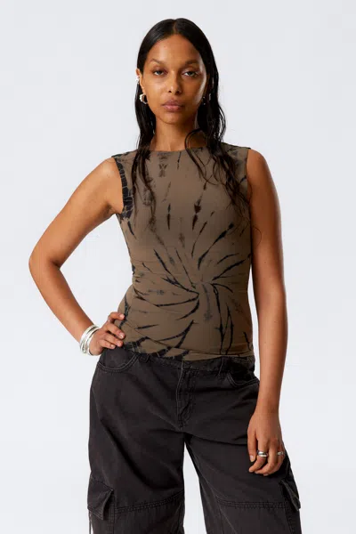 Weekday Open Back Boat-neck Tank Top