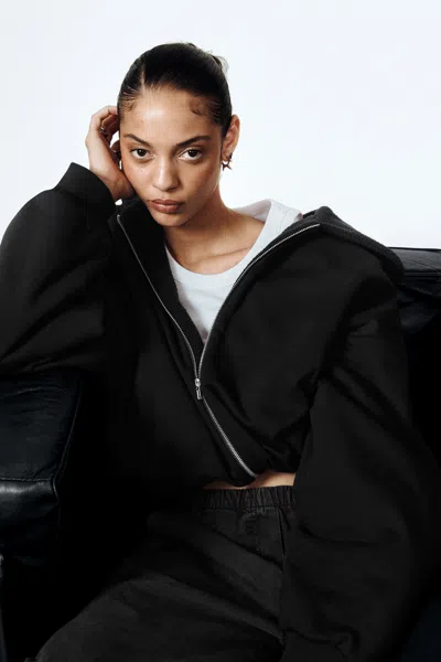 Weekday Oversized Fleece Zip Hoodie