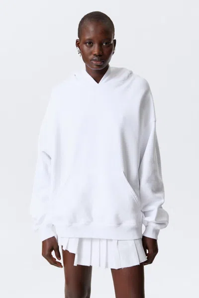 Weekday Oversized Heavyweight Hoodie In White