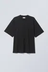 Weekday Oversized T-shirt In Black