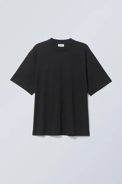 Weekday Oversized T-shirt In Black