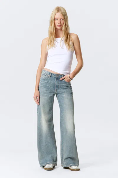 Weekday Paz Mid Rise Wide Leg Jeans