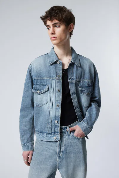 Weekday Relaxed Fit Denim Jacket In Blue