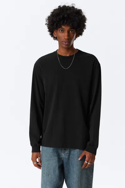Weekday Relaxed Long-sleeved Cotton T-shirt