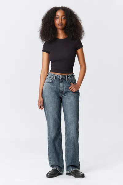Weekday Resolute Curve High Waisted Regular Straight Jeans