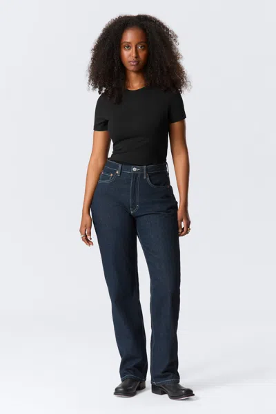 Weekday Resolute Curve High Waisted Regular Straight Jeans