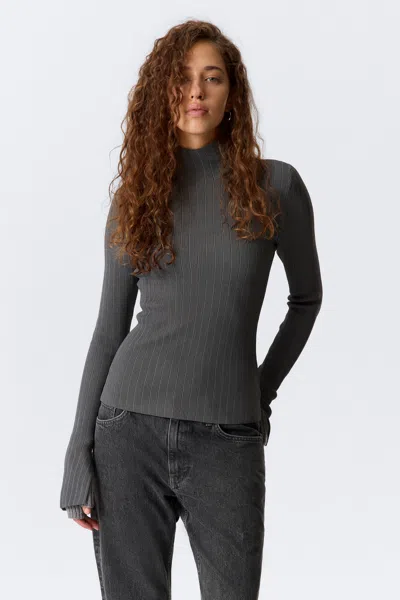 Weekday Ribbed Fitted Turtleneck