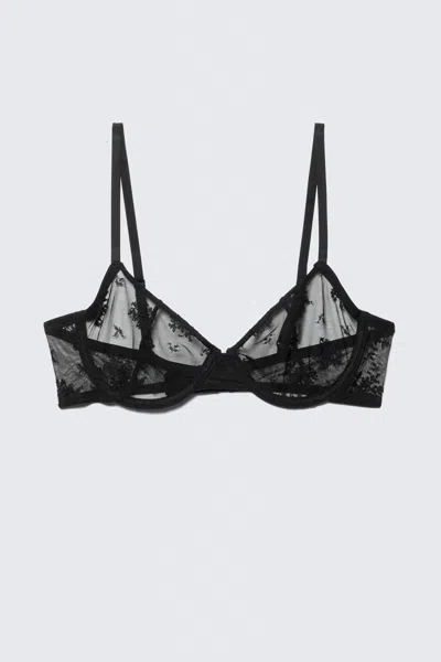 Weekday Sheer Lace Underwire Bra