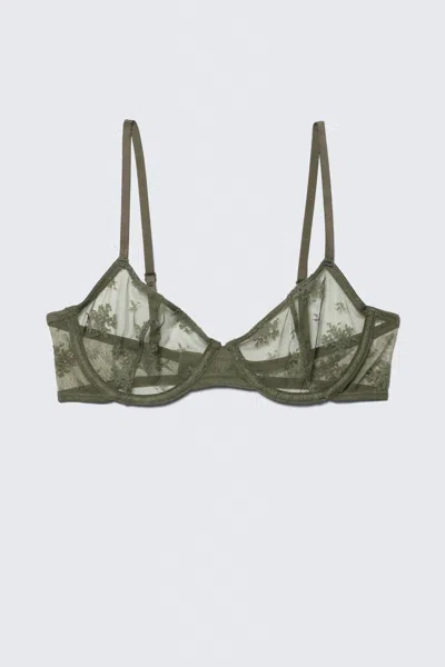 Weekday Sheer Lace Underwire Bra