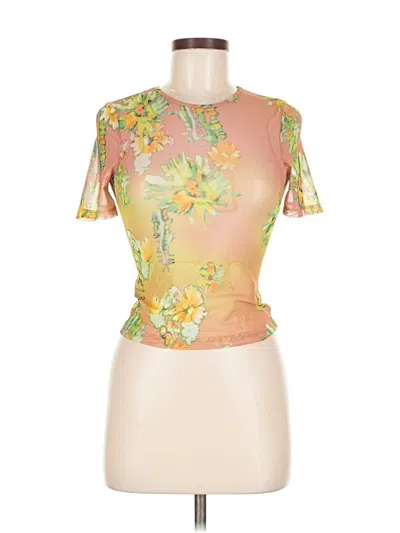 Weekday Short Sleeve T-shirt In Pink