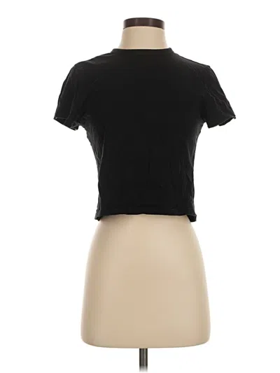 Pre-owned Weekday Short Sleeve Turtleneck In Black