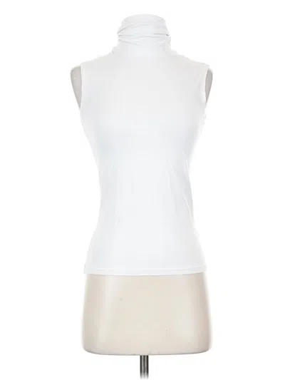 Pre-owned Weekday Short Sleeve Turtleneck In White