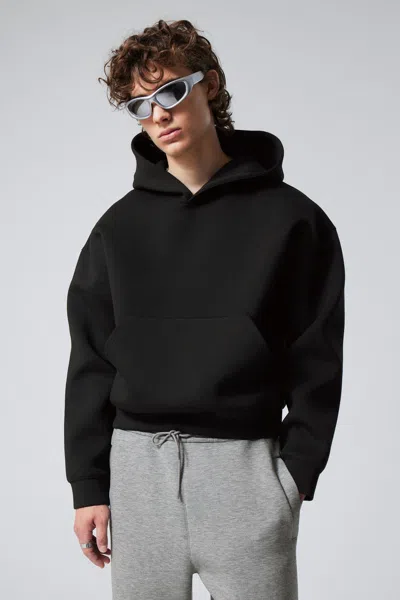 Weekday Simon Scuba Hoodie In Black