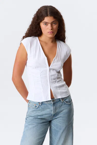 Weekday Sleeveless Crinkle Top