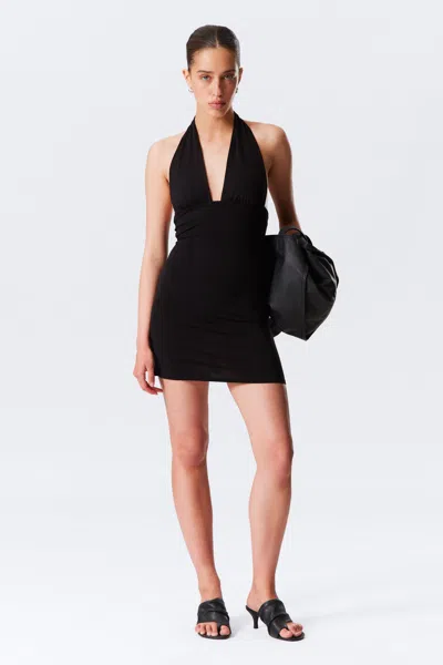 Weekday Sleeveless Halter Mini Dress