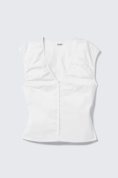 Weekday Sleeveless V-neck Cotton Top