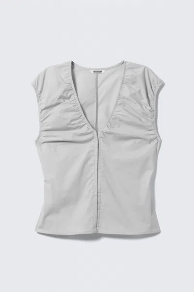 Weekday Sleeveless V-neck Cotton Top