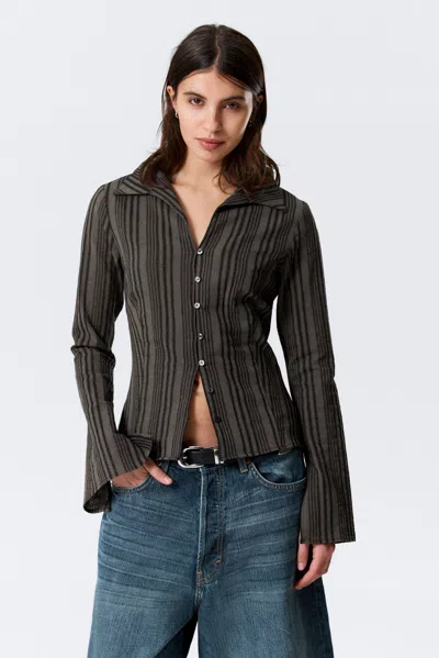 Weekday Slim Fit Textured Blouse